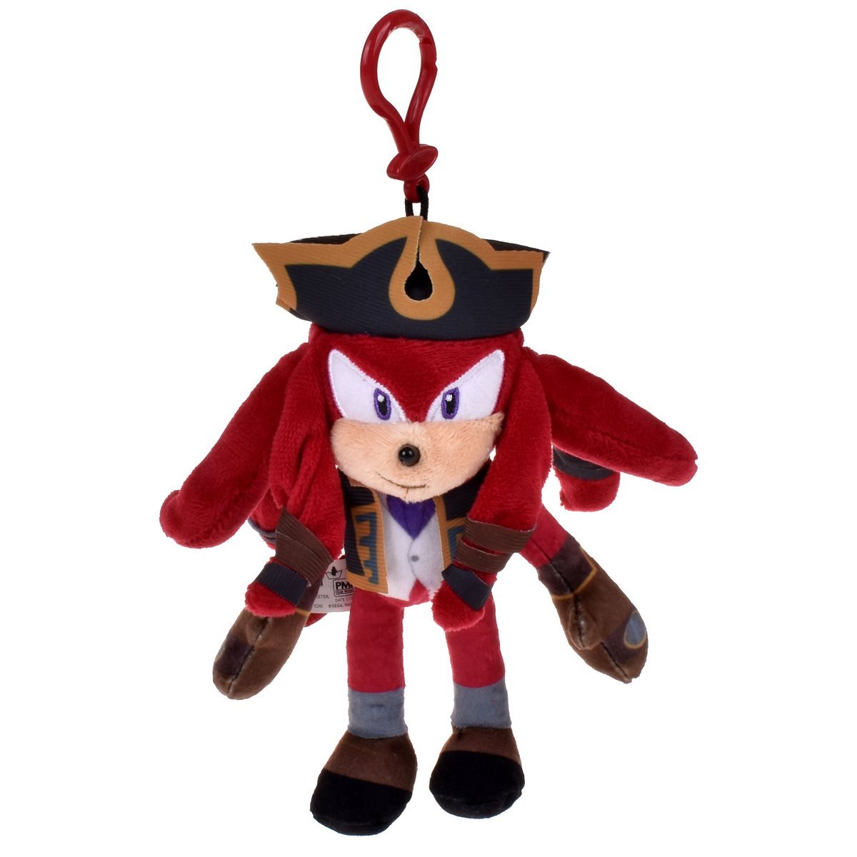 Peluche De 15 Cms Con Clip Para Colgar Sonic - Knuckles